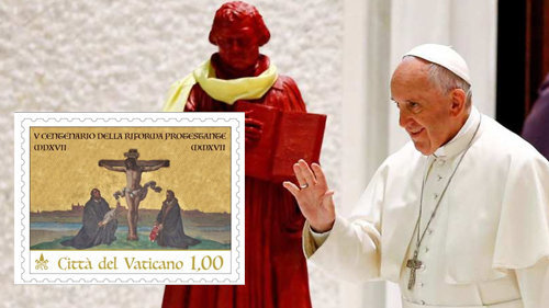 「バチカン、宗教改革の500年記念日にマルティン・ルターの切手を発行と発表」